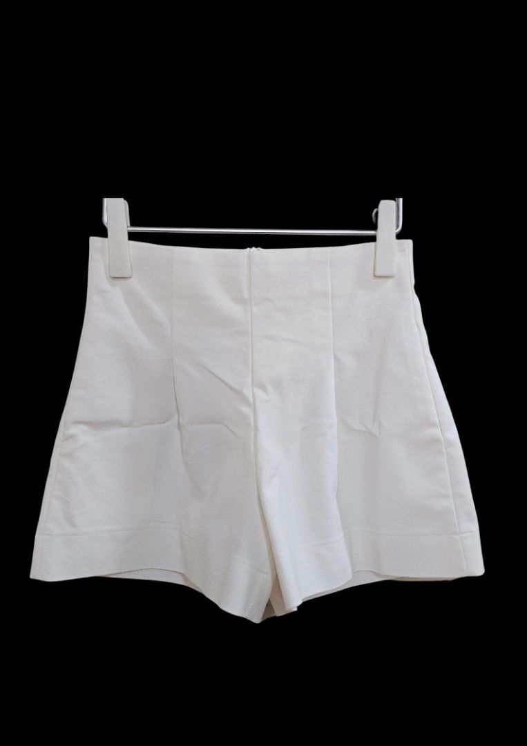 High waisted White Shorts Women s Fashion Bottoms Shorts on