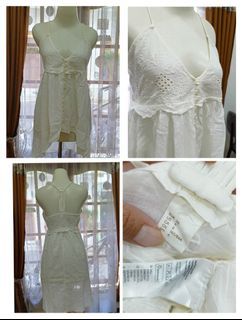HnM white eyelet top