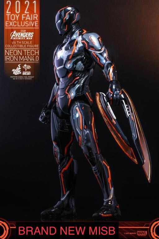 Neon iron man hot toys store