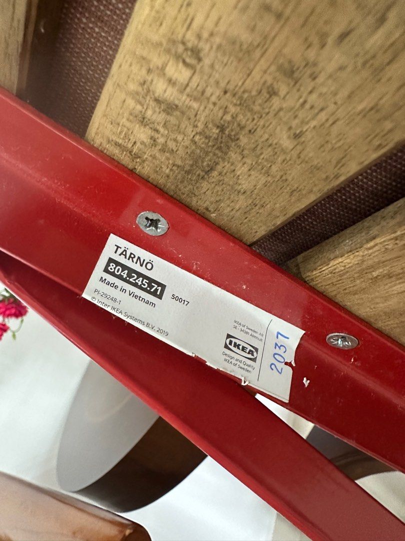 IKEA FOLDING CHAIR Tarno, Furniture & Home Living, Outdoor Furniture on Carousell