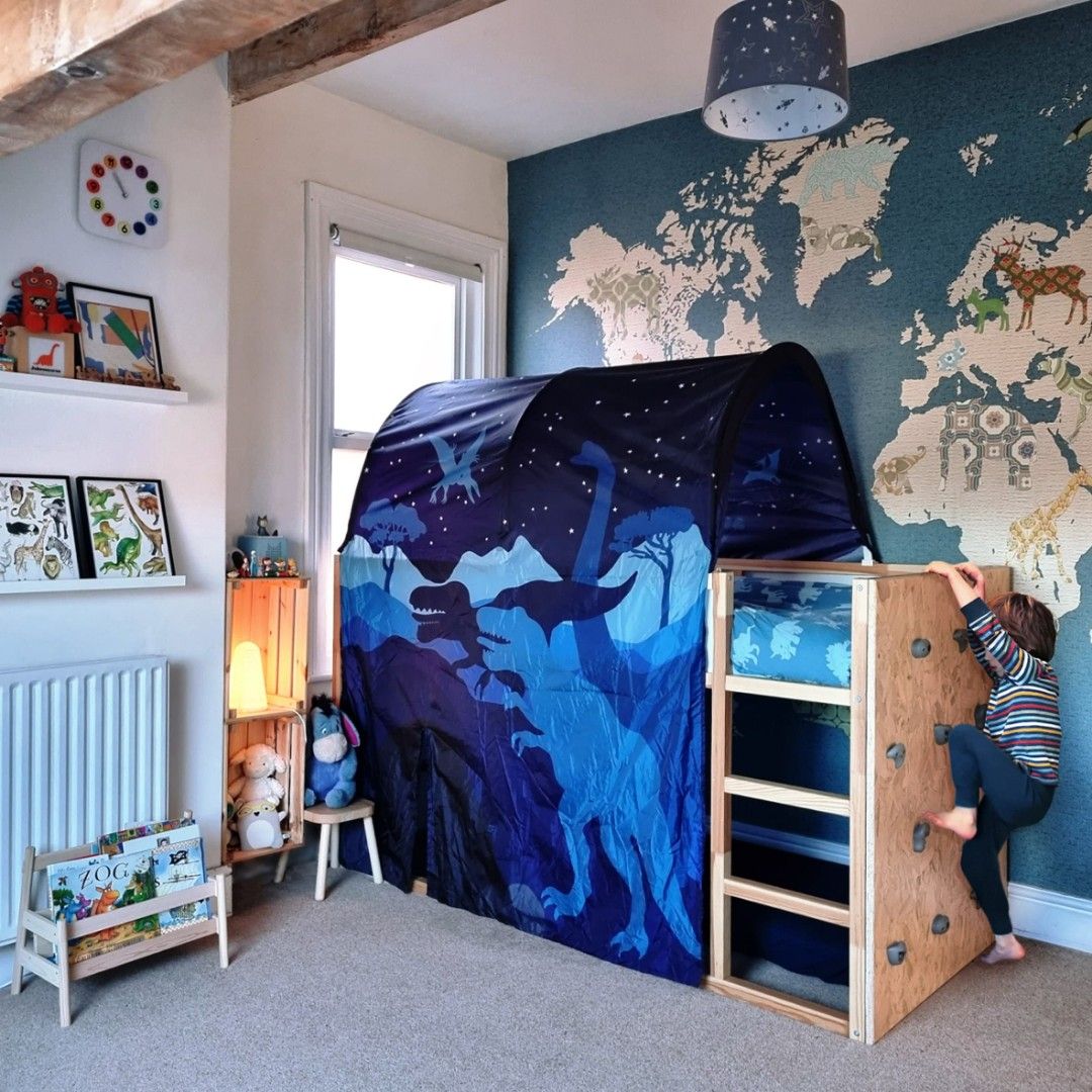Ikea dinosaur top bed tent