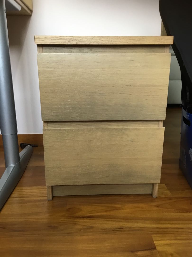 IKEA Malm Bedside Table, Furniture & Home Living, Furniture, Tables