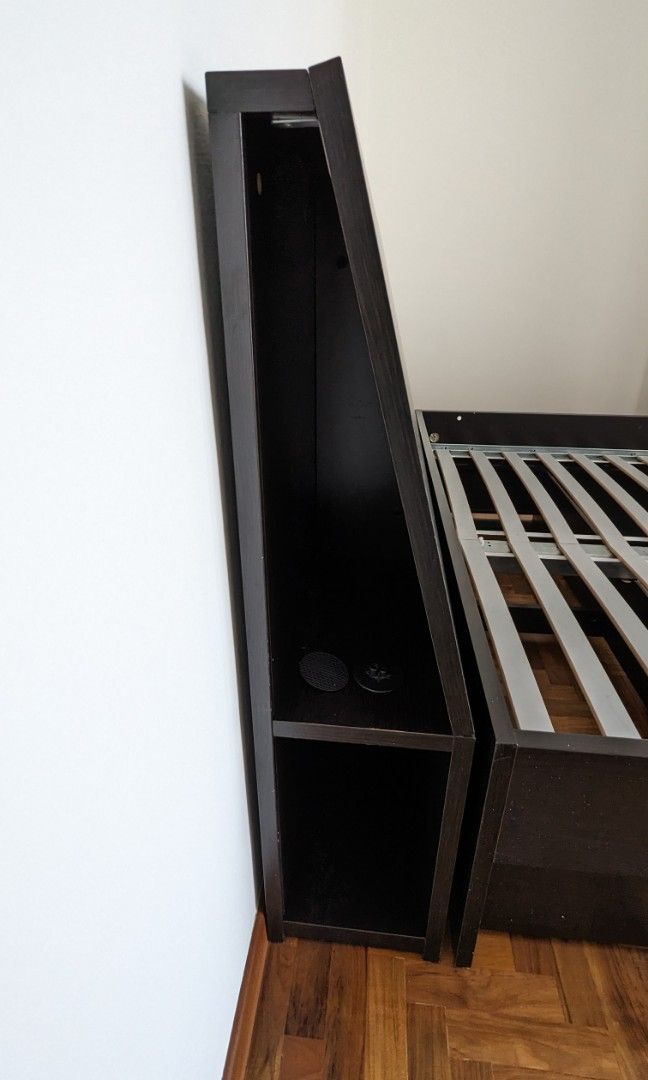 IKEA Oppdal Bed Queen Size w/ Headboard, Furniture & Home Living