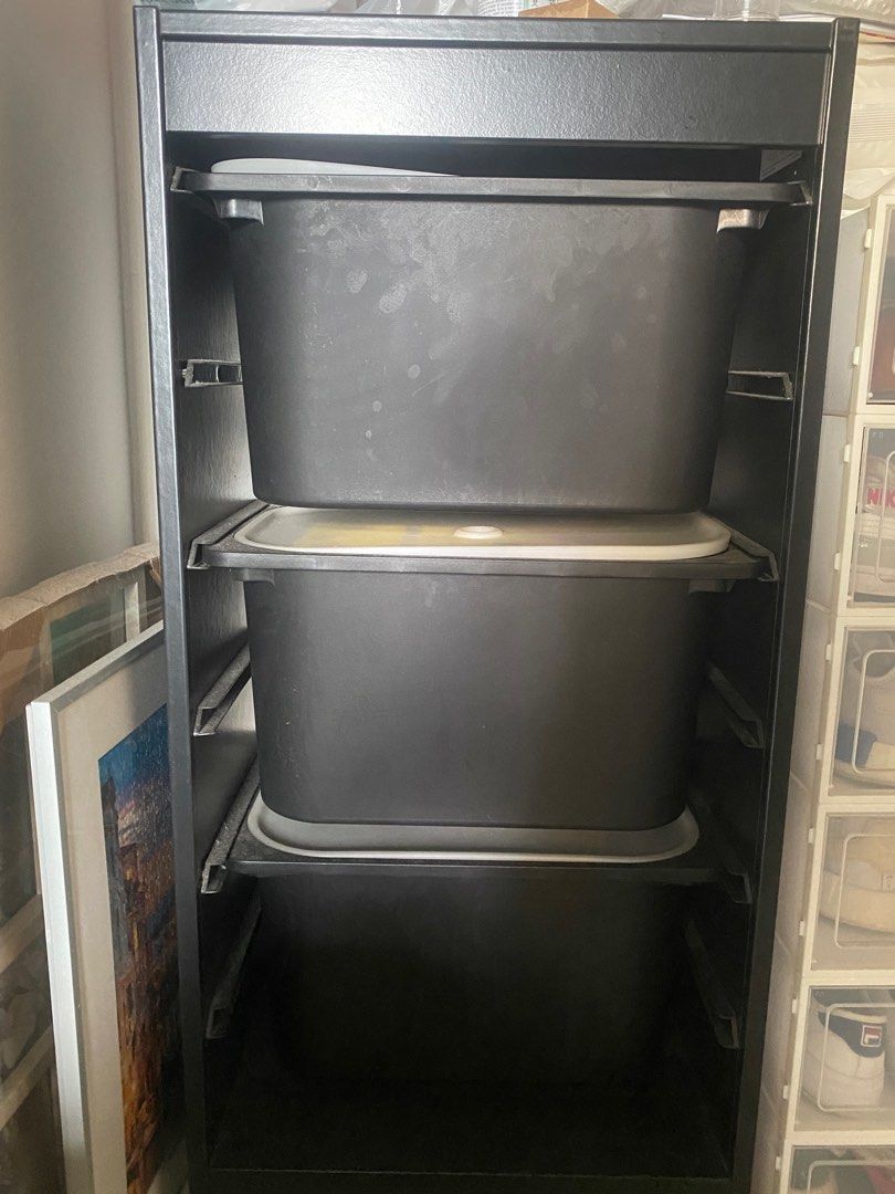 Ikea pull out storage boxes, Furniture & Home Living, Furniture