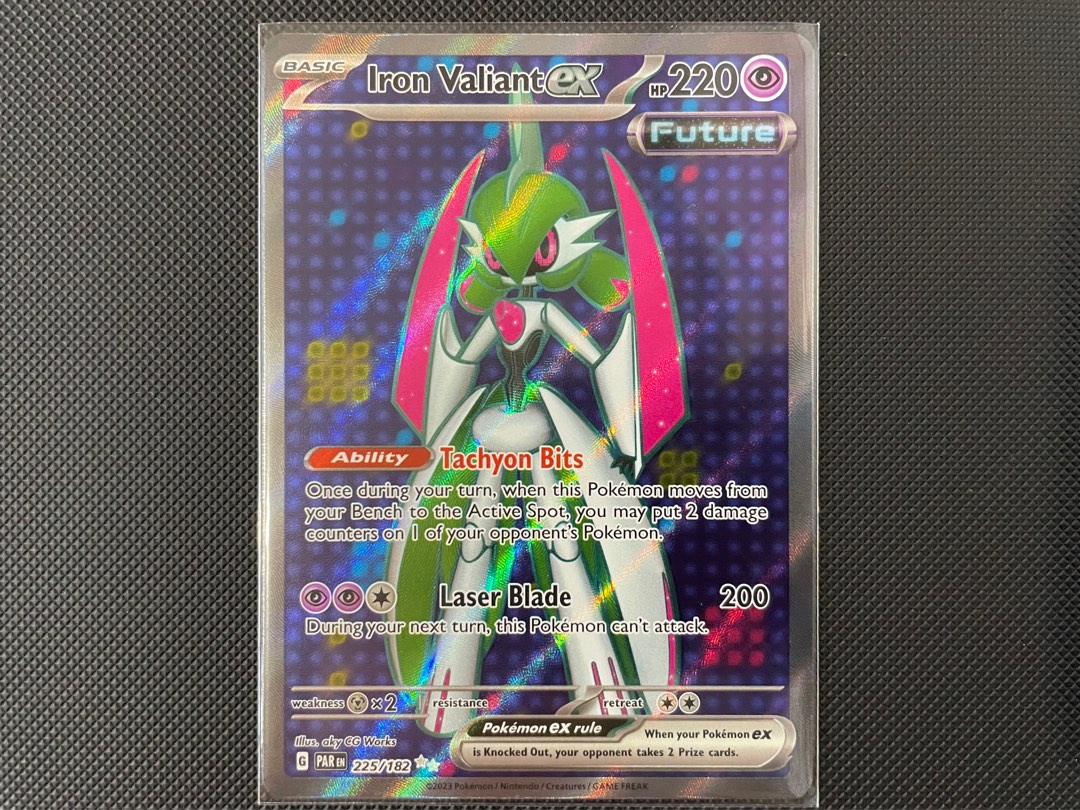 Iron Valiant ex - 225/182 - Full Art Secret Rare Scarlet & Violet: Paradox  Rift Singles