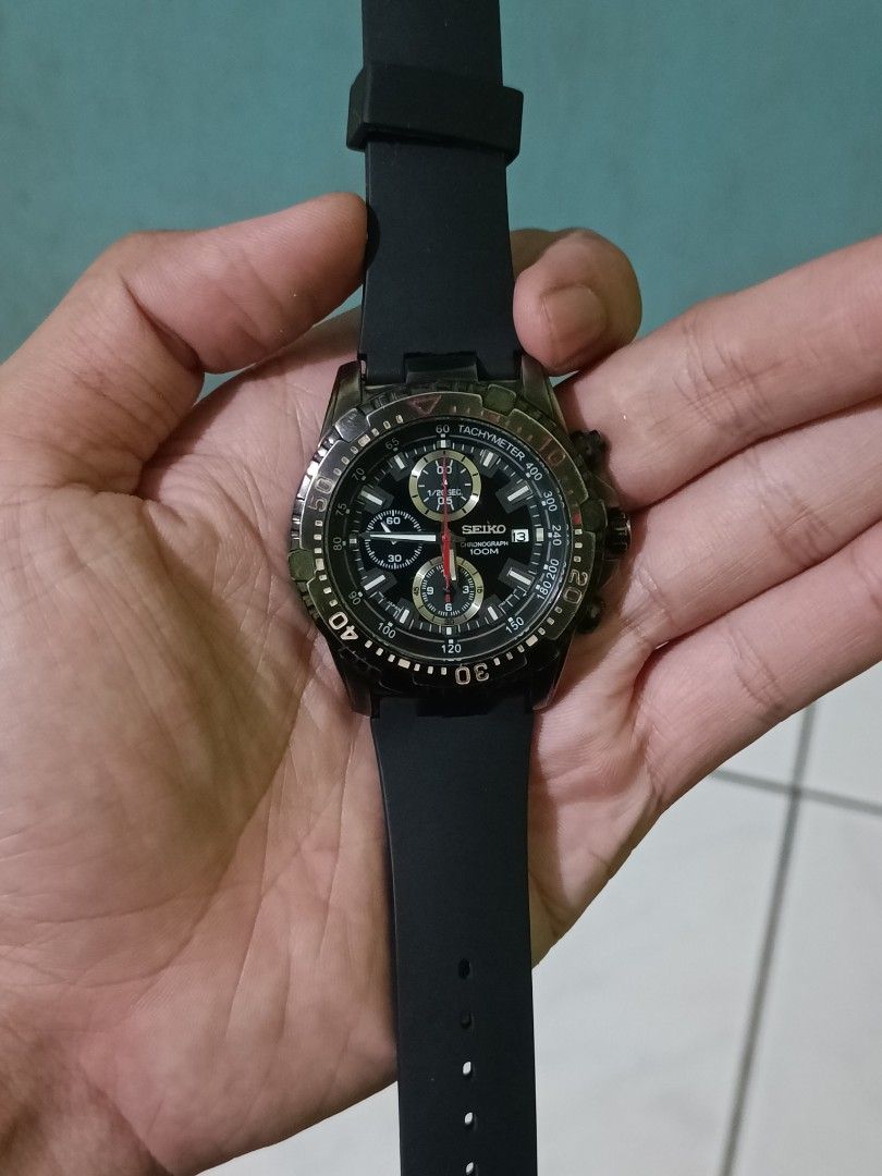 Jam tangan seiko chronograph 7t92 0LG0
