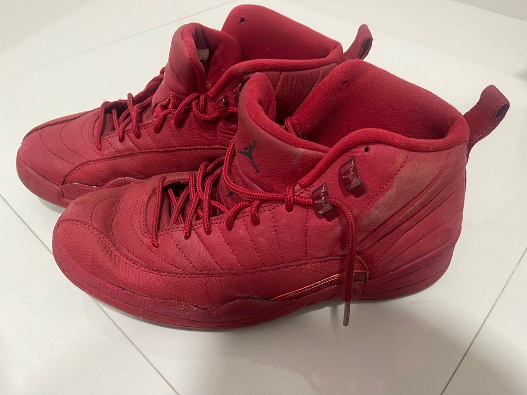 Jordan 12 Gym Red 100 Original Fesyen Pria Sepatu Sneakers di