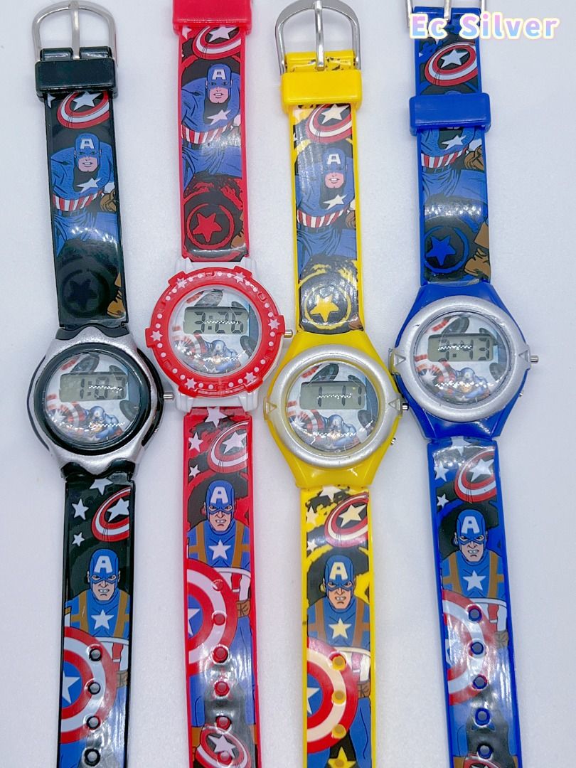 K21 Jam Tangan Digital Captain America Marvel Kids Watch