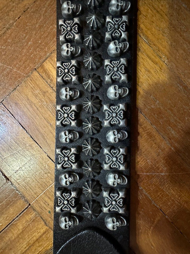 Kamimura Japanese heavy metal leather belt, Men's Fashion, Watches