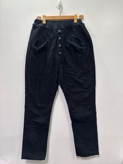 KAPITAL | Thin Canvas Sarouel Nouvelle Pants (Black)