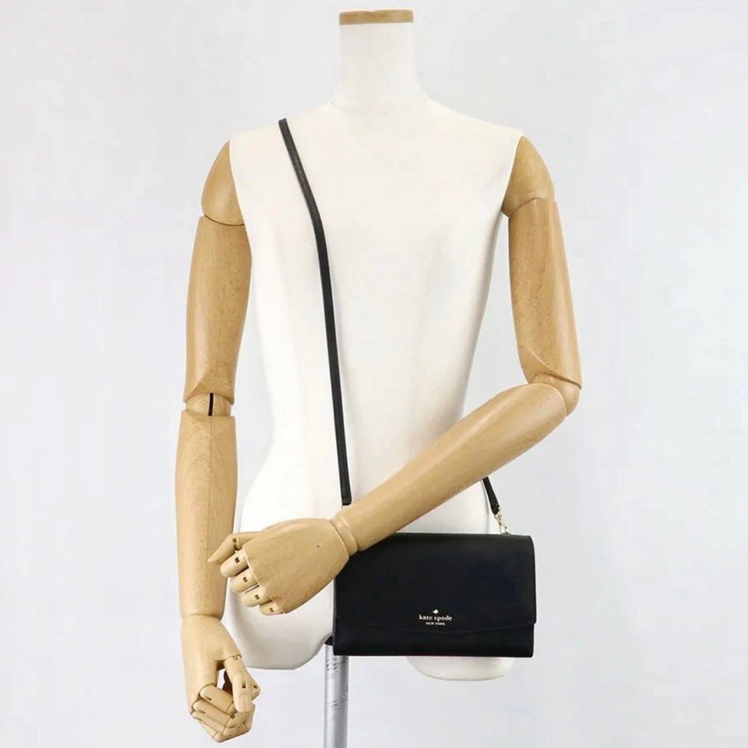 Kate spade laurel way winni saffiano leather crossbody cheap clutch wallet