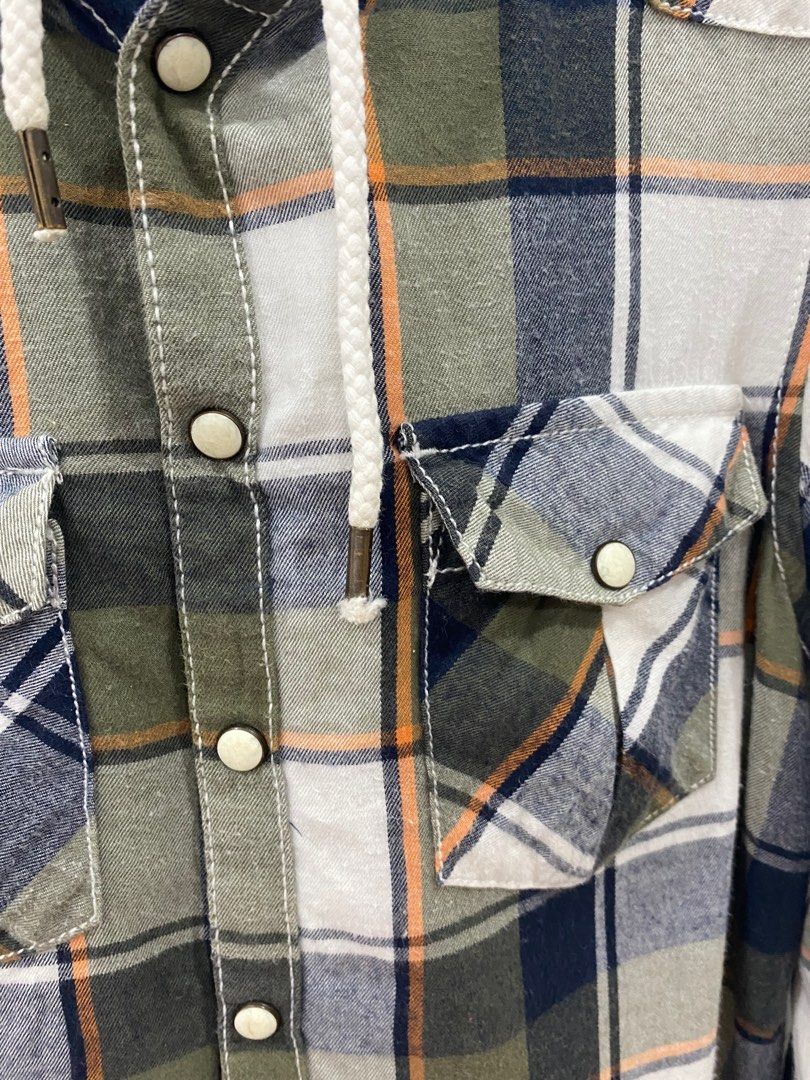 Rsq midnight hayride outlet mens hooded flannel shir
