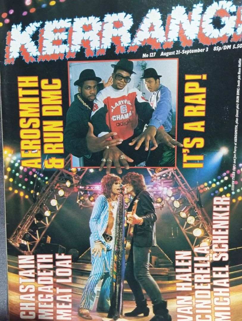KLASSICK KERRANG Aug/Sep 1986 AEROSMITH&RUN DMC Cover, Hobbies & Toys ...