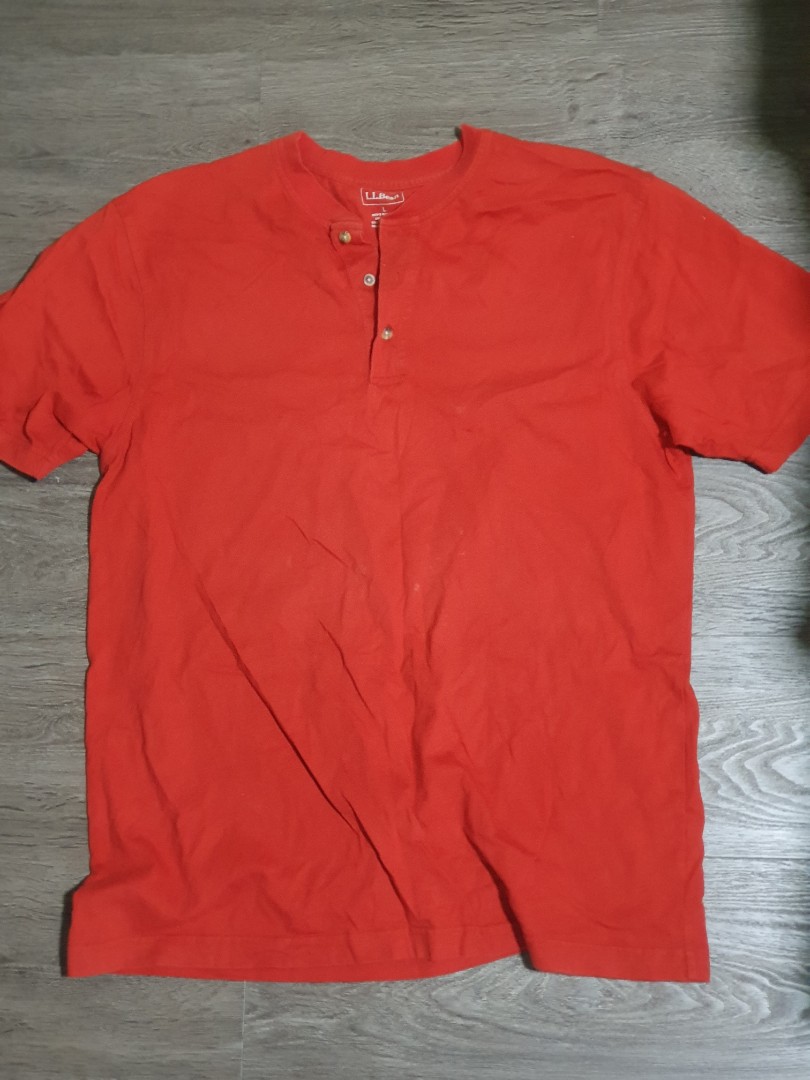 L L Bean Henley tee shirt, Men's Fashion, Tops & Sets, Tshirts & Polo ...