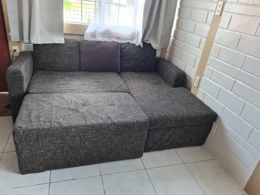 L Shaped Sofa Bed with Storage, Furniture & Home Living, Furniture