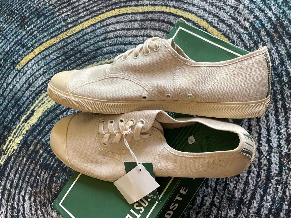 Lacoste Vintage Rene Tennis Canvas shoes UK 9