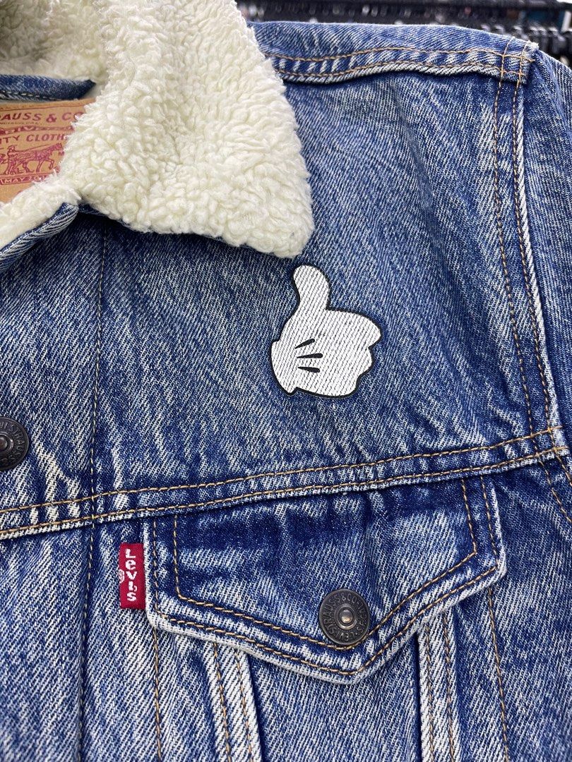 Levis mickey denim jacket discount