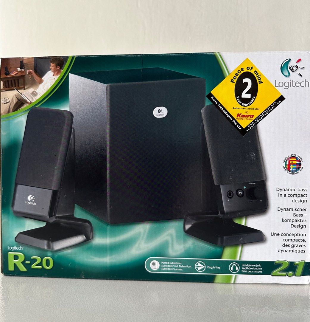 Logitech R-20 2.1 Speaker System, Audio, Soundbars, Speakers ...