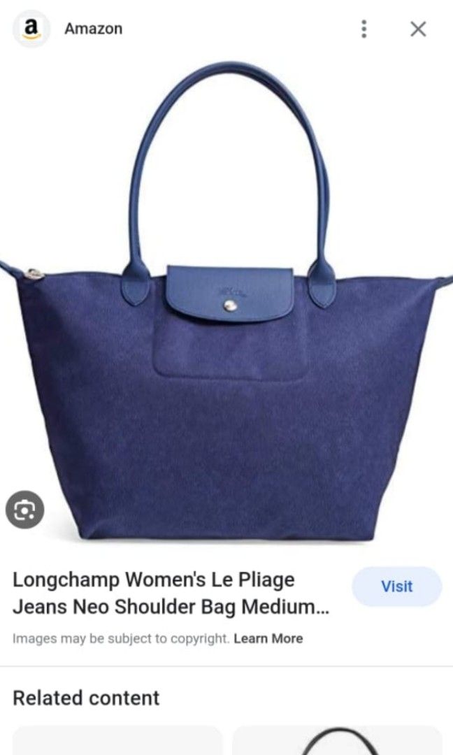 Longchamp Le Pliage Jeans Neo Women s Fashion Bags Wallets Cross body Bags on Carousell
