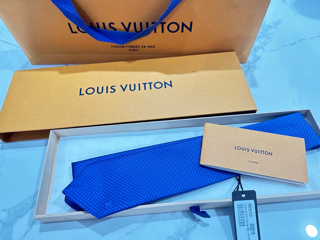 louis vuitton brown tie