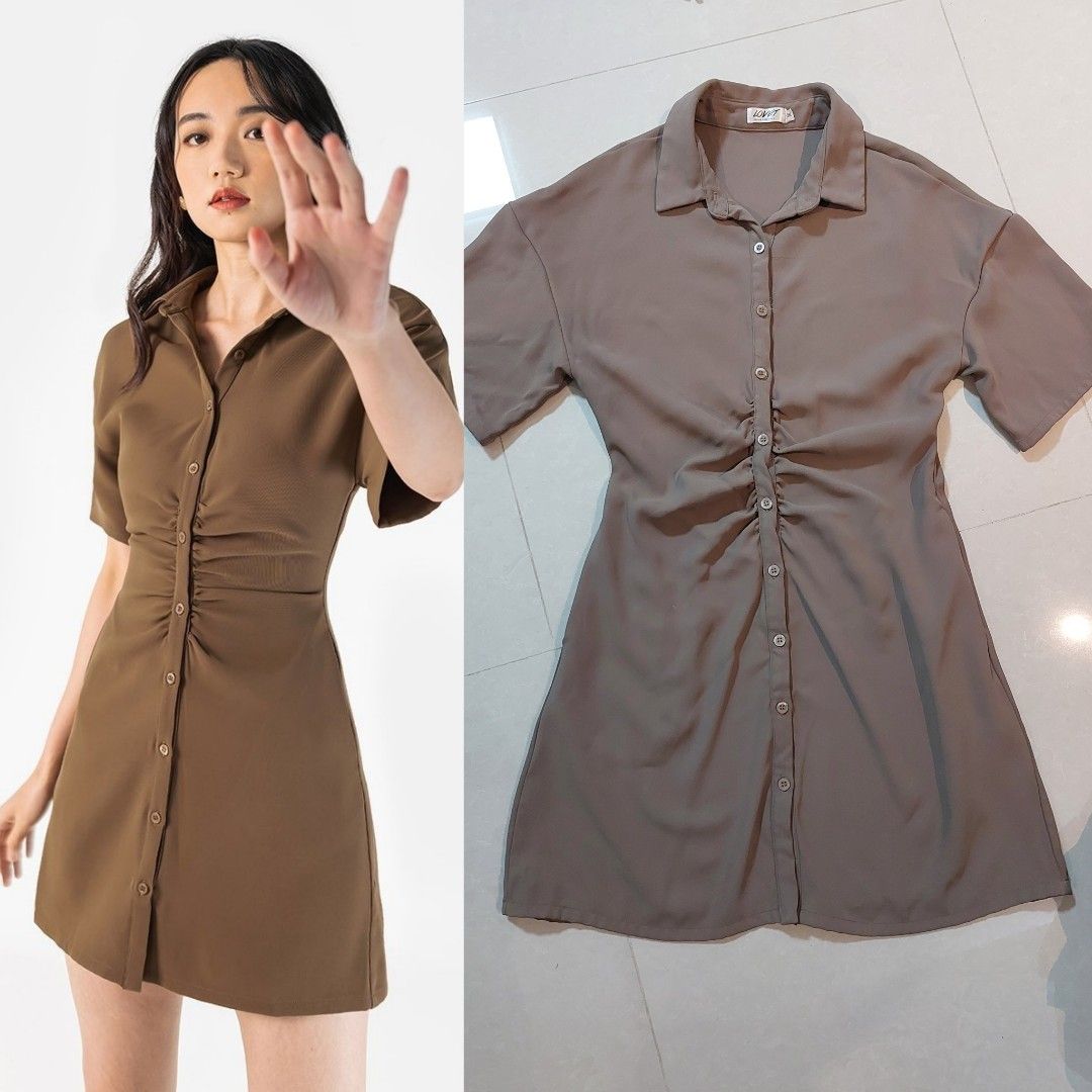 Shell Buttons Camisole Dress, Women's Fashion, Dresses & Sets, Dresses on  Carousell
