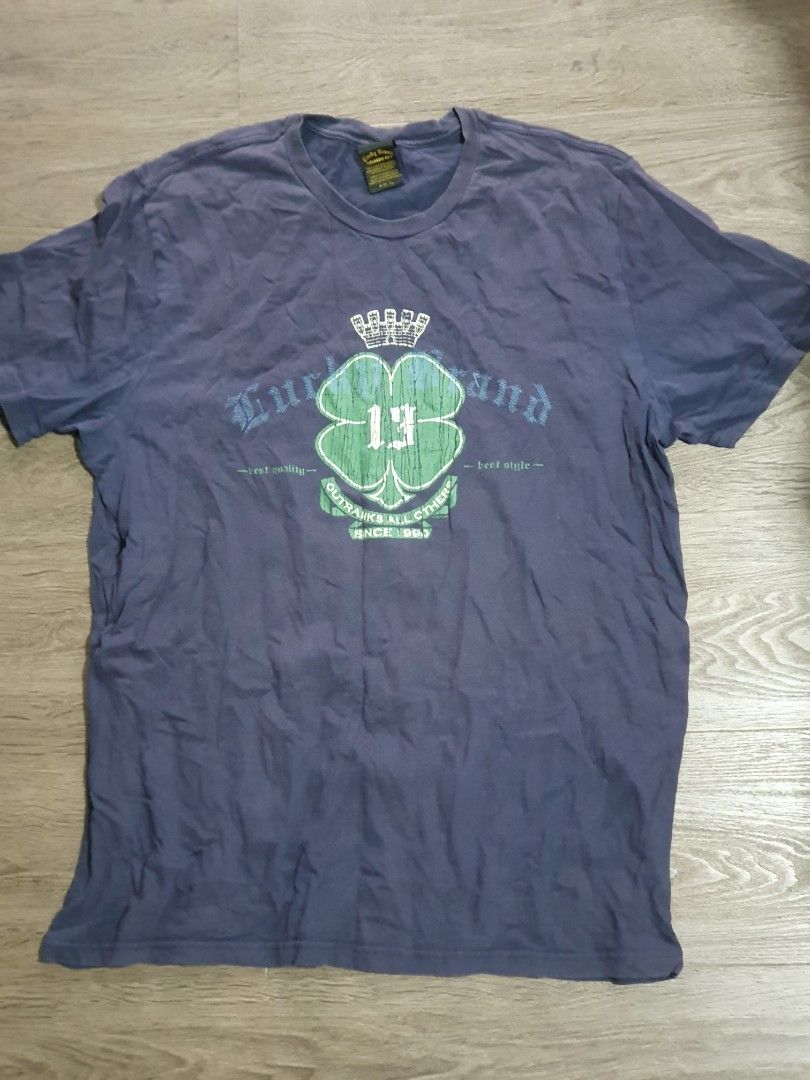 Lucky brand tee shirt Men s Fashion Tops Sets Tshirts Polo Shirts on Carousell