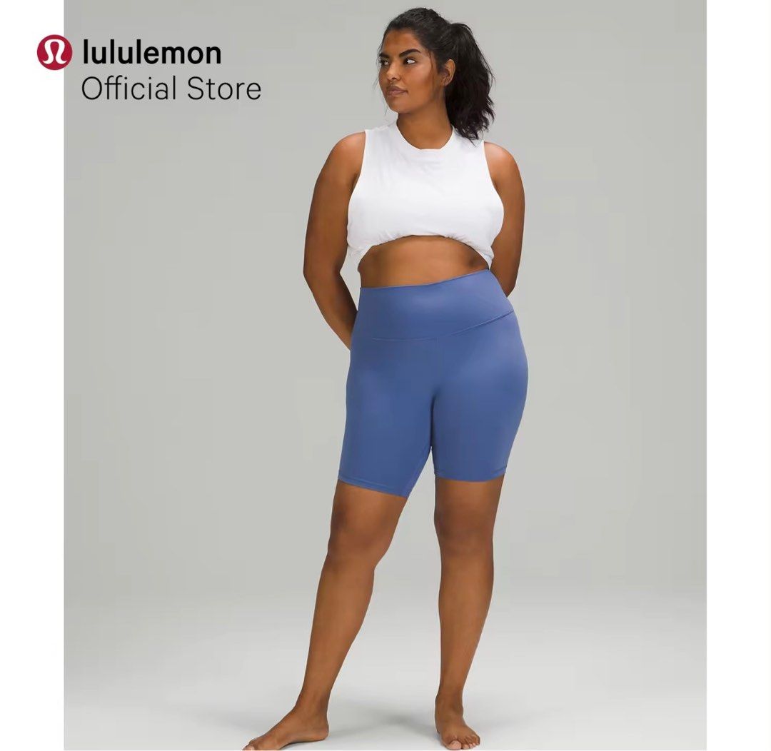 Lululemon align shorts 8” waterdrop blue, Women's Fashion, Activewear on  Carousell