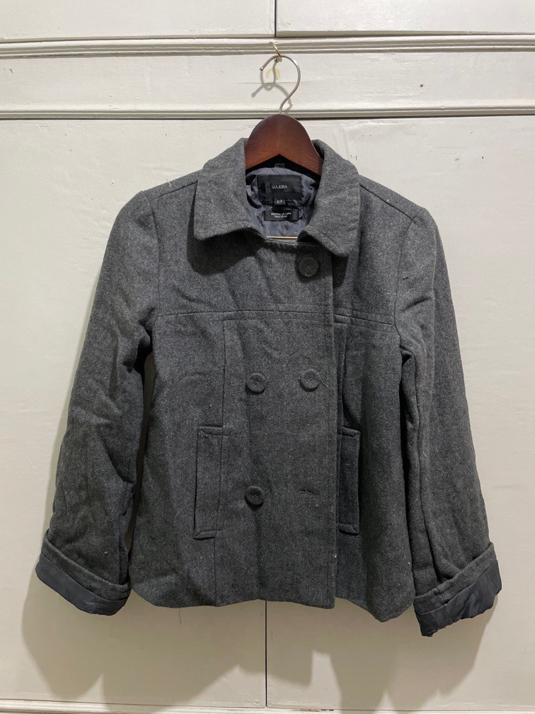 Majora Wool dark grey Jacket, Women's Fashion, Coats, Jackets and ...