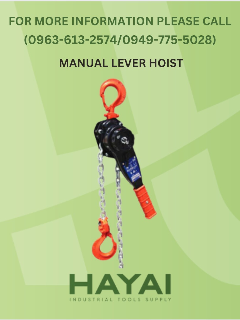 MANUAL LEVER HOIST, Commercial & Industrial, Construction Tools