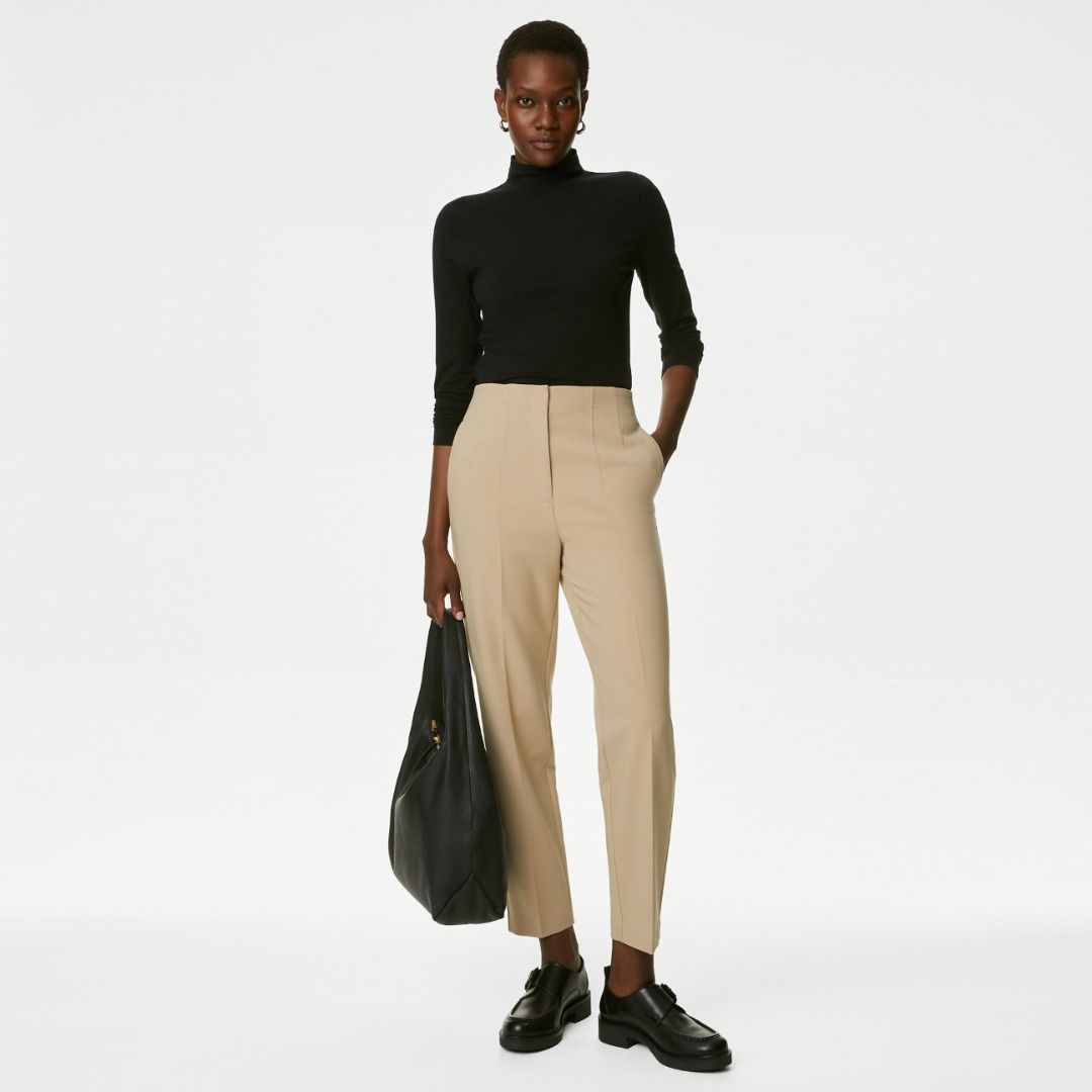 MARKS SPENCER Tapered Ankle Grazer Trousers Women s Fashion Bottoms Other Bottoms on Carousell