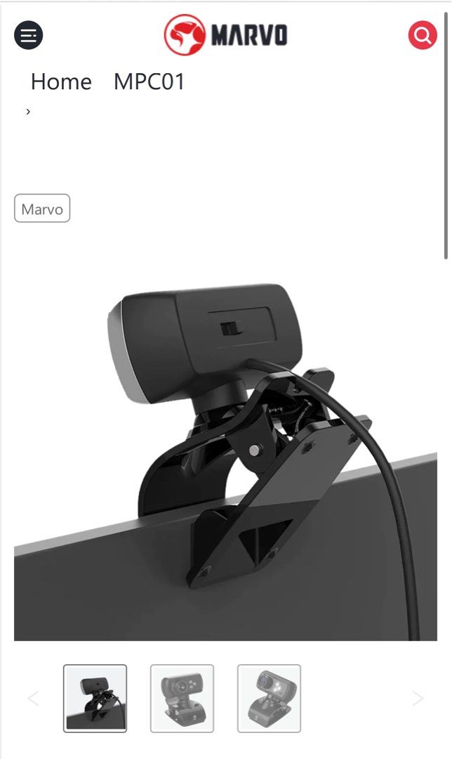 Marvo webcam outlet