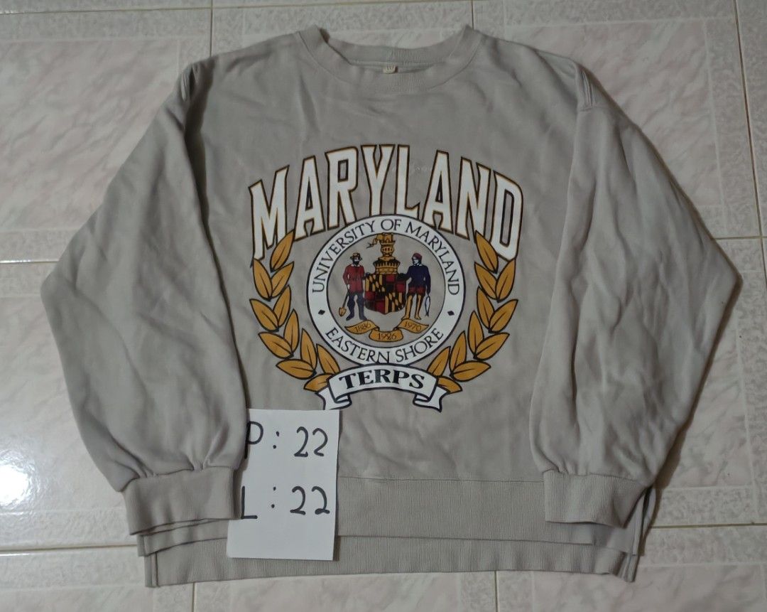 Grey top maryland sweatshirt