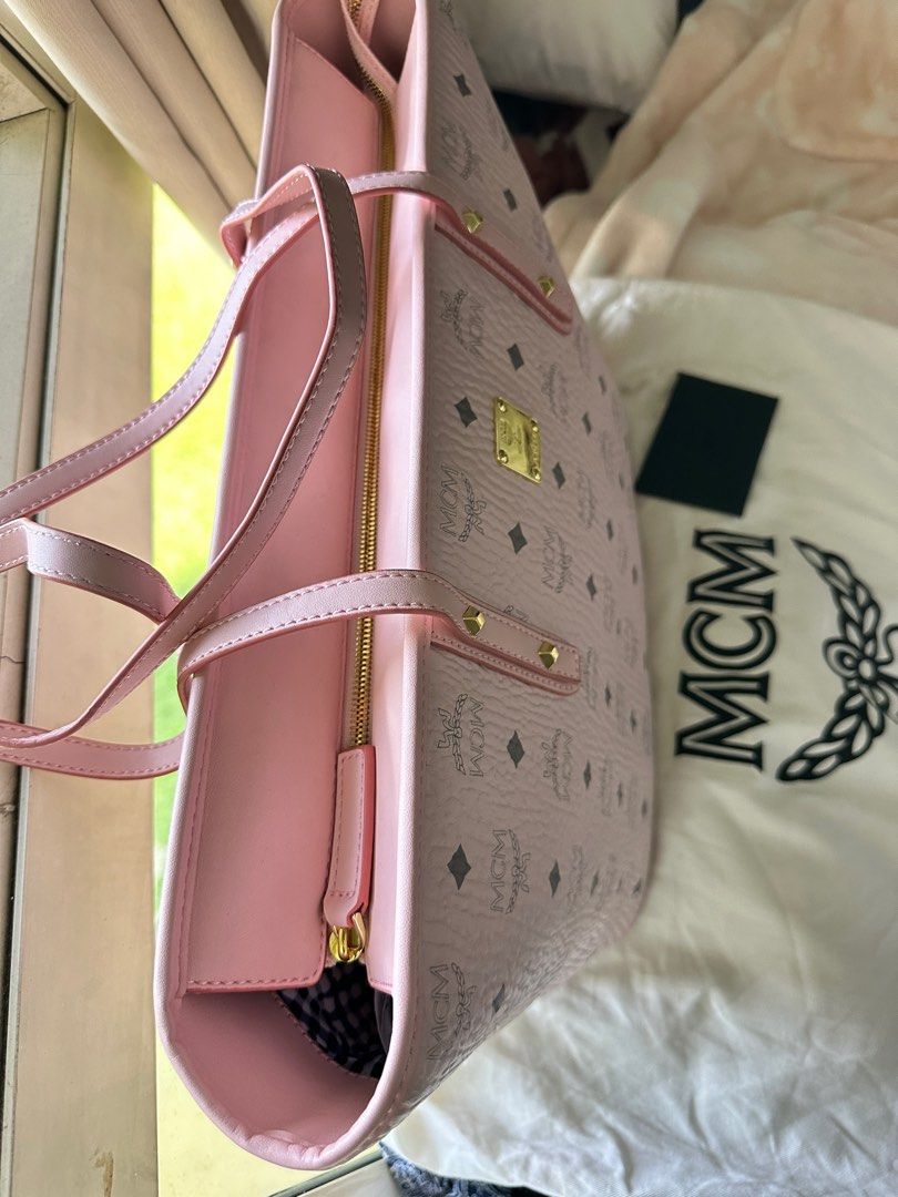 New Mcm Pink Tote Bag