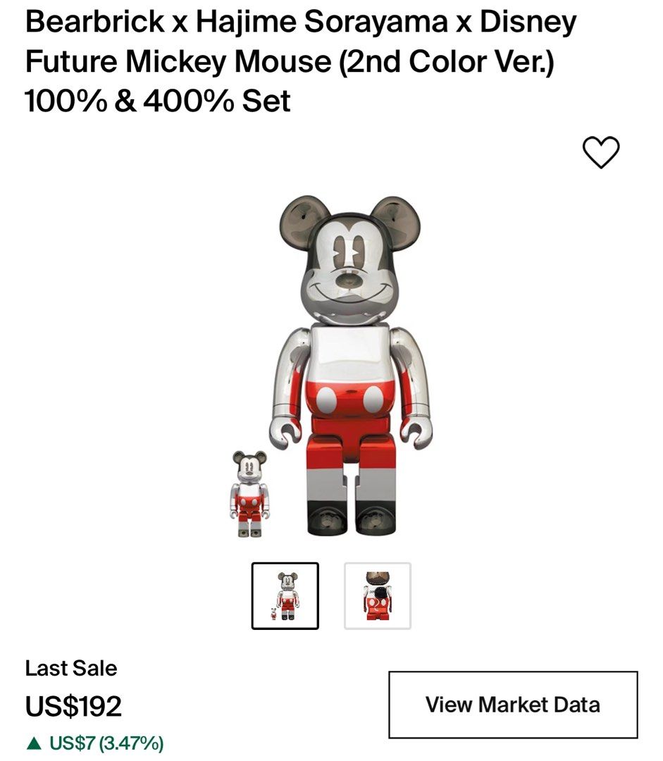 BE@RBRICK FUTURE MICKEY(2nd COLOR Ver.)-