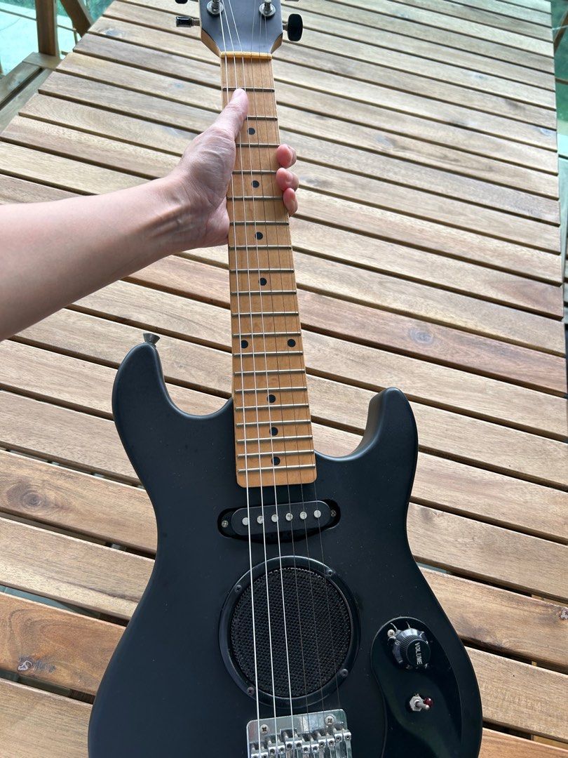 Mini travel electric guitar, Hobbies & Toys, Music & Media, Musical