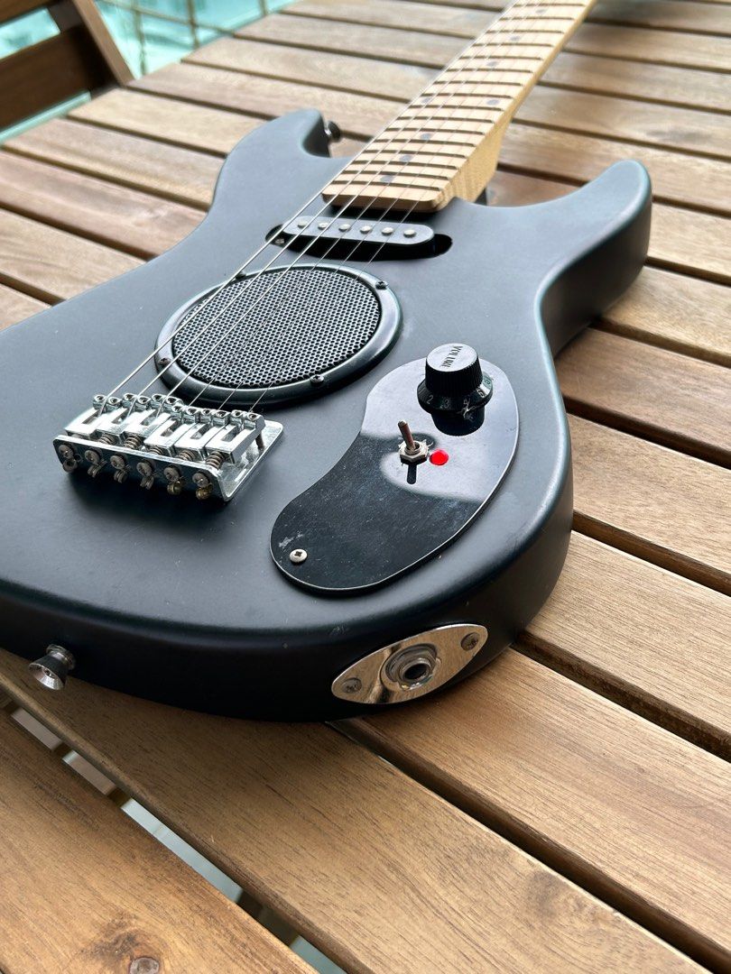 Mini travel electric guitar, Hobbies & Toys, Music & Media, Musical