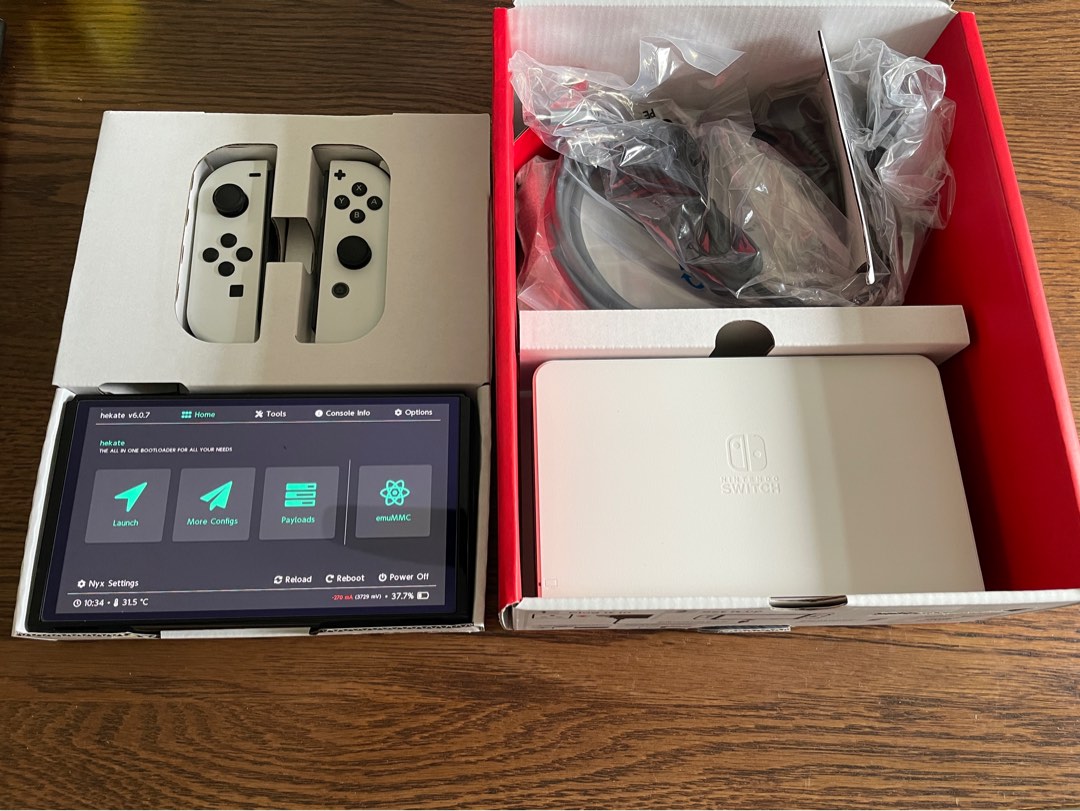 Modded nintendo switch oled video gaming video game consoles