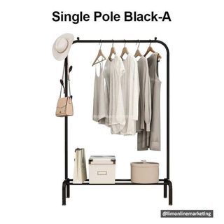 Modern Single Pole Metal Clothes Rack Holder