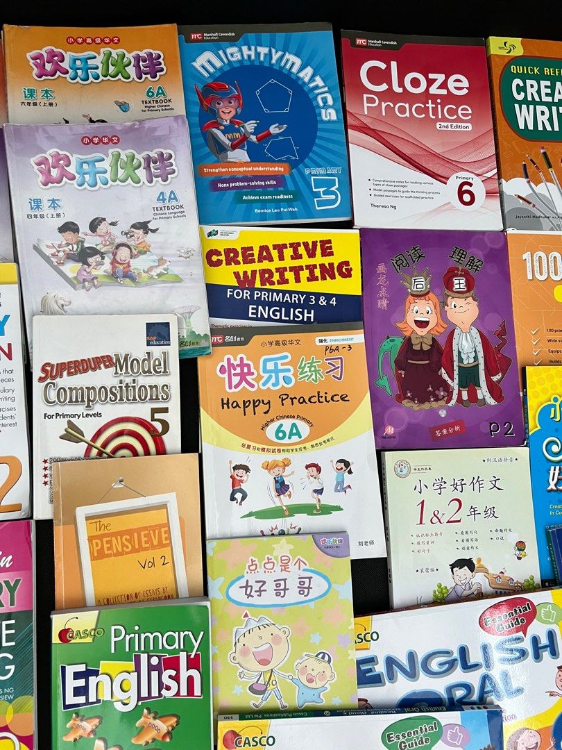 Moe primary school textbook and assessment books p4 chinese p6 p2A ...