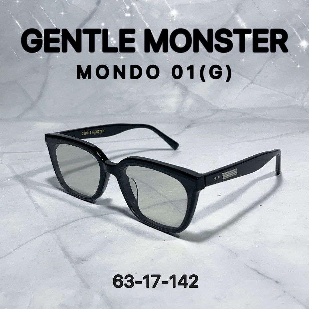 Ready Stock) Mondo 01(G) | Gentle Monster Sunglasses | 63-17 Ready Stock) Mondo 01(G) | Gentle Monster Sunglasses | 63-17