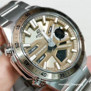 Montres Company 香港註冊公司(32年老店) 卡西歐 CASIO Edifice 10年電池壽命 EFV EFVC110 EFVC110D EFV-C EFV-C110 EFV-C110D EFV-C110D-5 EFV-C110D-5A 100米防水 銀棕銅色 有現貨64203305115139110