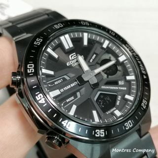 Montres Company 香港註冊公司(32年老店) 卡西歐 CASIO Edifice EFV EFVC110 EFVC110DC EFV-C EFV-C110 EFV-C110DC EFV-C110DC-1 EFV-C110DC-1A  100米防水 10年電池壽命 黑色 有現貨64203305163523110