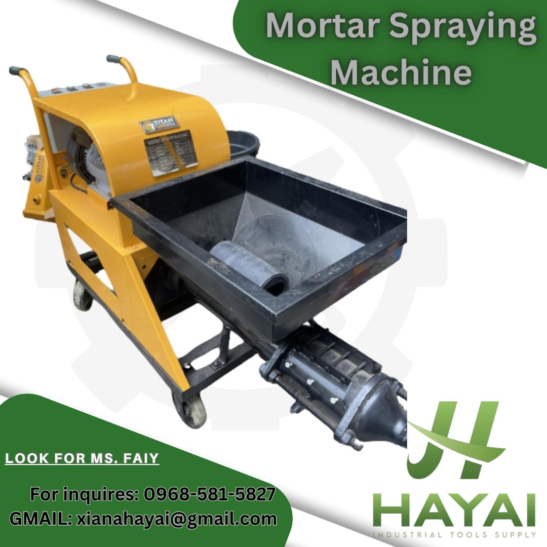 Mortar Spraying Machine, Commercial & Industrial, Construction Tools ...