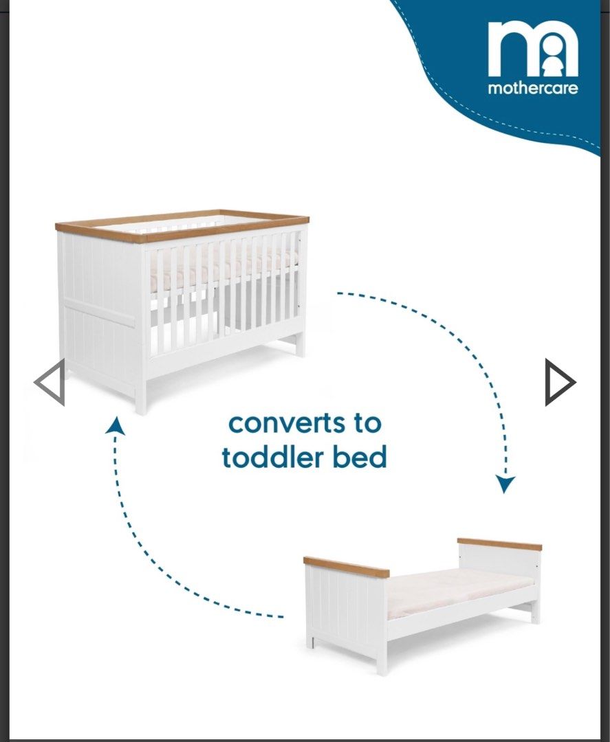 Mothercare baby cheap cot bed