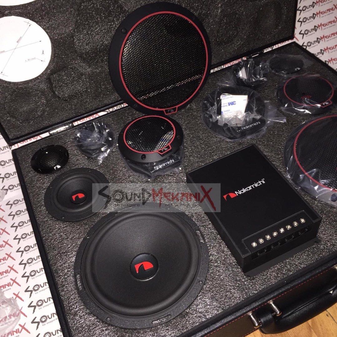 Nakamichi NS6-Q3 Car Speaker (Category: Soundbars, Speakers & Amplifiers) located in Valenzuela. Submitted by printmekanix (Listing ID 1265506939, Image 1). Description: Nakamichi NS6-Q3 . Competition Series 3 way Separates. Sound Quality Level Champion. True Sound Quality. 6.5" 3 way Component Speaker. 75w rms, 4 ohms. ON HAND!! AVAILABLE!! ----------------- We install, we do meet ups, home service and shipping. Send us a message for your inquir