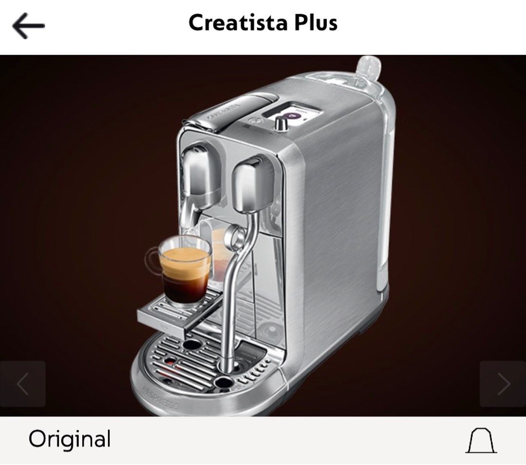 Nespresso Creatista Plus, TV & Home Appliances, Kitchen Appliances