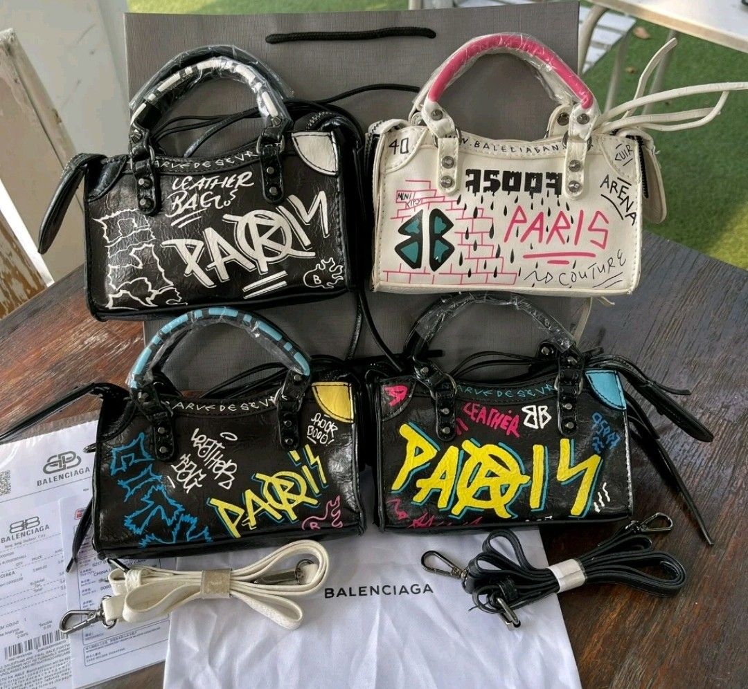 Balenciaga graffiti bag replica store