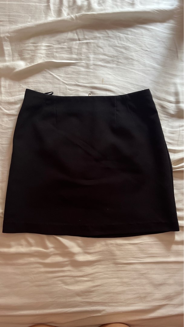 Black work skirt new look outlet