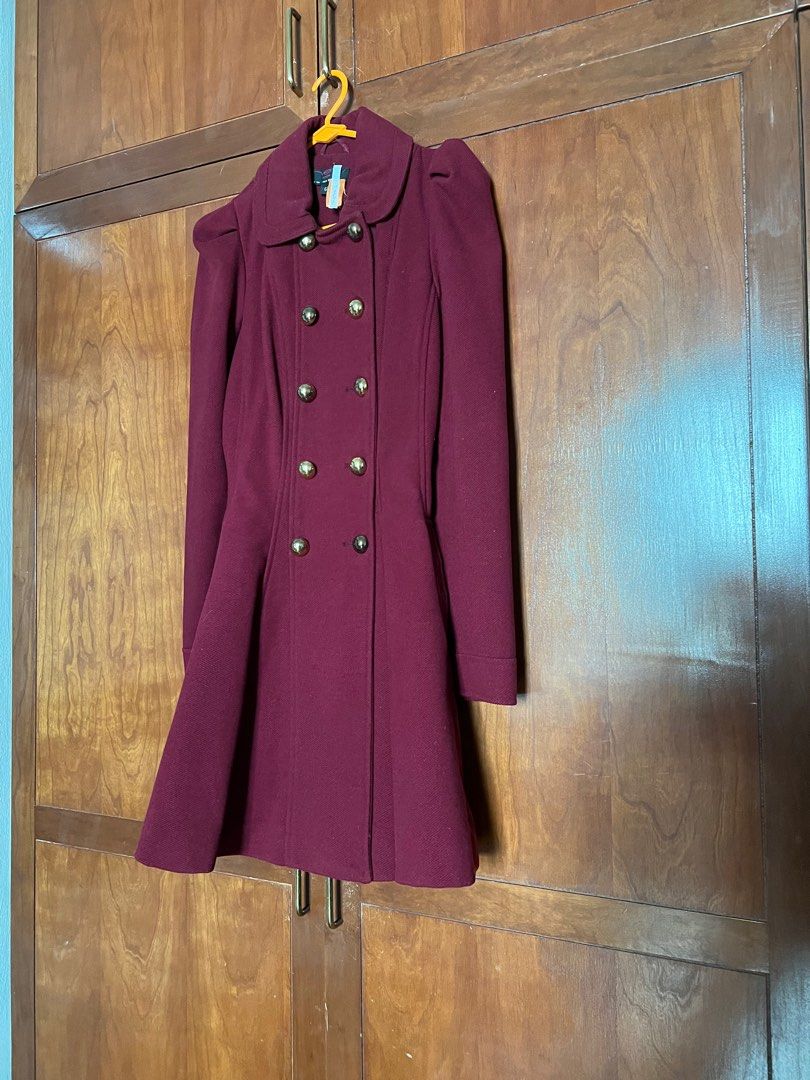 Purple coat clearance new look