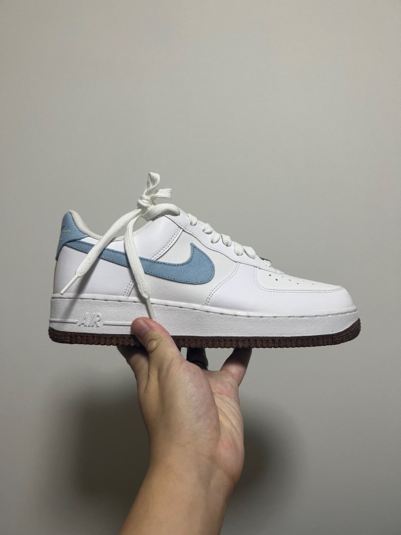 nike air force 1 light blue tick